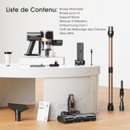 Image du fabricant 10 du Lubluelu Aspirateur Balai Noir Or