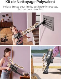 Image du fabricant 10 du Ultenic aspirateur balai sans fil