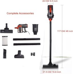Image du fabricant 2 du Aoun Aspirateur silencieux filaire noir