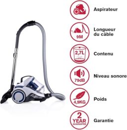 Image du fabricant 2 du Dirt Devil Aspirateur Sans Sac DD2504