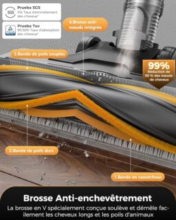 Image du fabricant 3 du Proscenic P15+ aspirateur balai