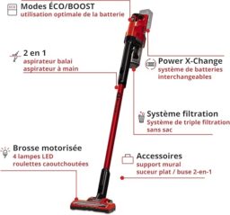 Image du fabricant 4 du Einhell Aspirateur-Balai sans Fil