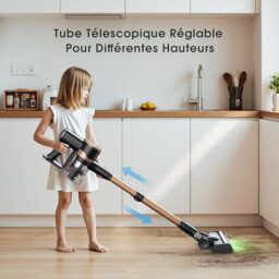 Image du fabricant 7 du Lubluelu Aspirateur Balai Noir Or