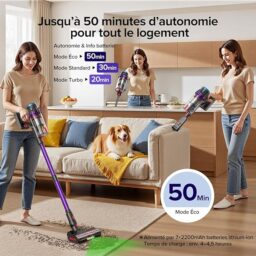 Image du fabricant 7 du Lubluelu Aspirateur sans Fil G10