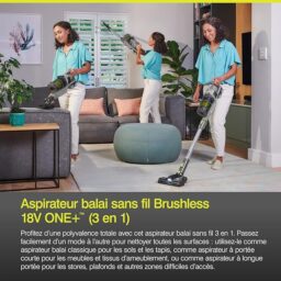 Image du fabricant 7 du RYOBI Aspirateur Balai Brushless 18V