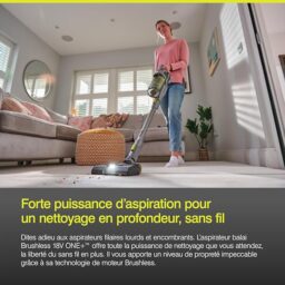 Image du fabricant 9 du RYOBI Aspirateur Balai Brushless 18V