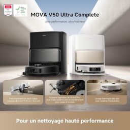 Image du fabricant 2 du Mova V50 Ultra robot aspirateur blanc