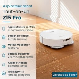 Image du fabricant 3 du EZICLEAN Robot aspirateur Z15 Pro