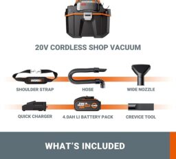 Image du fabricant 3 du WORX 18V Aspirateur eau-poussière