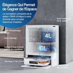 Image du fabricant 6 du ECOVACS DEEBOT X2 Omni blanc