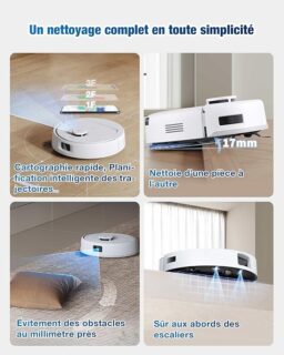 Image du fabricant 7 du ECOVACS DEEBOT Mini Aspirateur Laveur