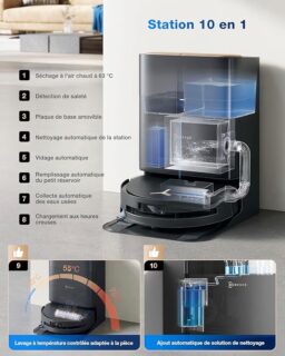 Image du fabricant 7 du ECOVACS DEEBOT X9 PRO OMNI robot aspirateur